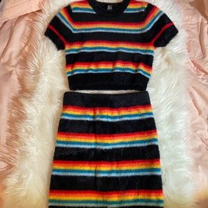 FOREVER 21 || Striped rainbow set